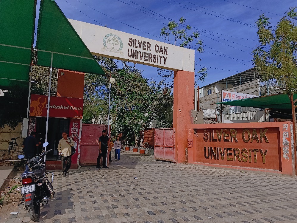 Silver Oak University main gate